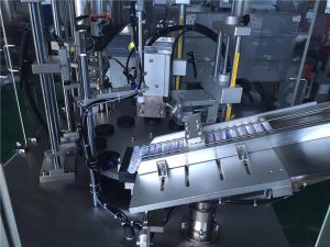 प्रचंड कंपनसंख्या असलेल्या (ध्वनिलहरी) सीलिंग कॉस्मेटिक ट्यूब फिलिंग मशीन